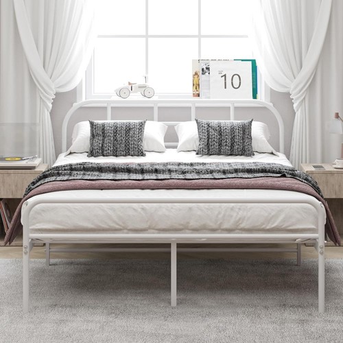 Simple metal bed frame 4ft6 - simple,