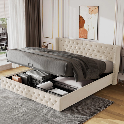 Ottoman bed gas - ottoman,