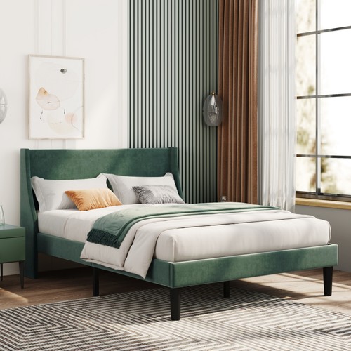Double bed frame soft velvet - soft,