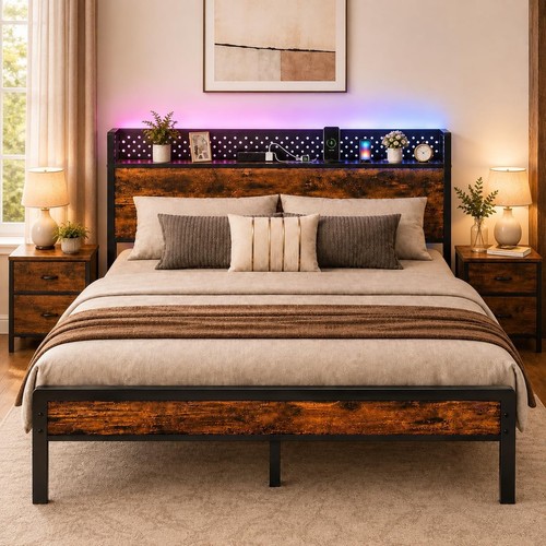 4ft6 double bed frame - 4ft6, with