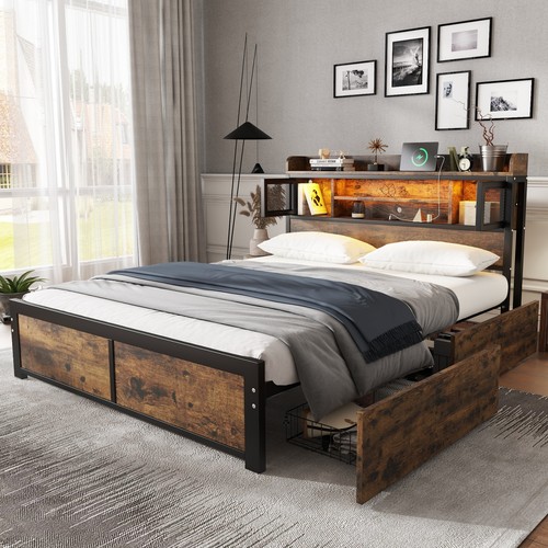 4ft6 double bed frame - 4ft6,