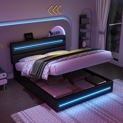 Ottoman double bed - double, with