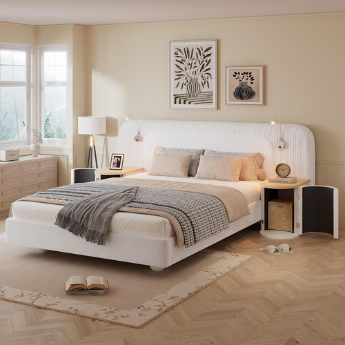 Double bed frame velvet - double,
