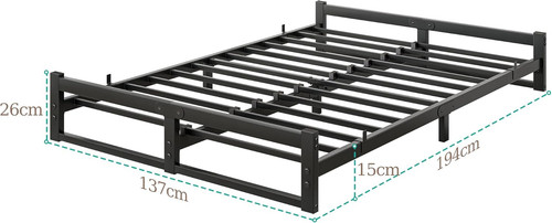 Double bed frame 4ft6 floor - bed,