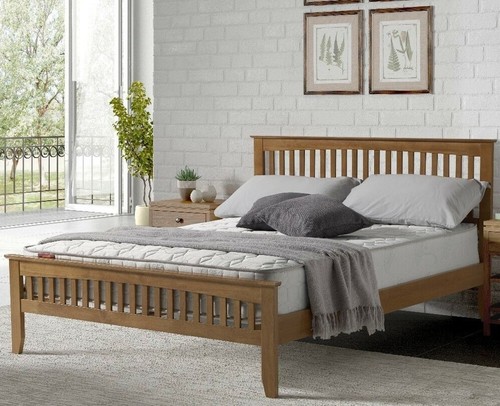 Solid wood bed frame shaker - wood,