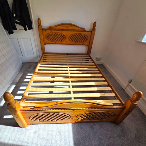 Double pine bed frame - double,