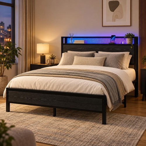 Double bed frame - bed,