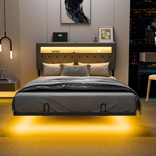 4ft6 floating double bed - 4ft6,
