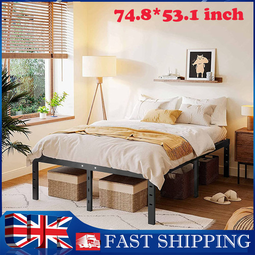 High metal bed frame 4ft - frame,