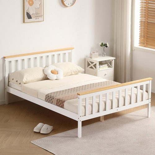 Double bed white - in,