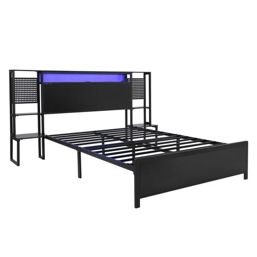 4ft6 double metal bed - 4ft6, frame