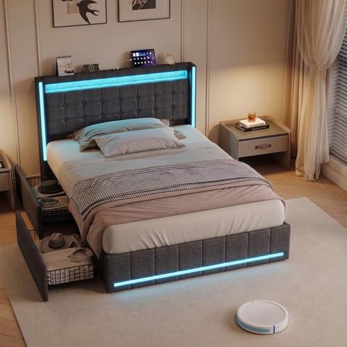 4ft6 double bed frame - double, 4
