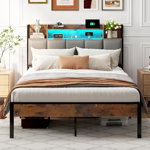 4ft6 double bed - bed,