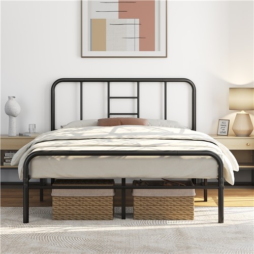 4ft6 double metal bed frame - 4ft6,