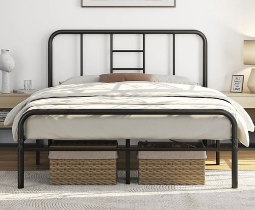 Yaheetech black 4ft6 - black, double