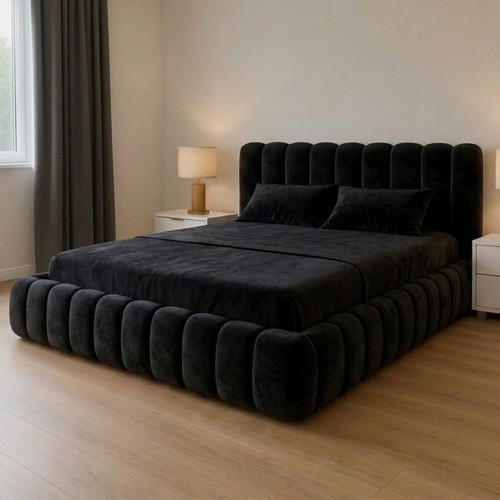 Cloud teddy boucle fabric bed - teddy,
