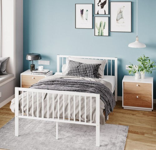 Industrial metal bed - bed, 4ft
