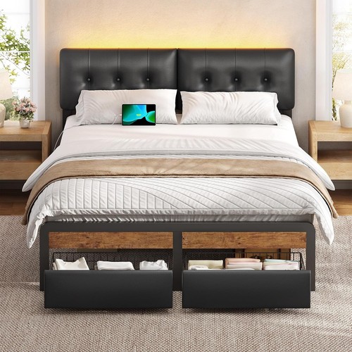 Double bed frame metal - double, frame,