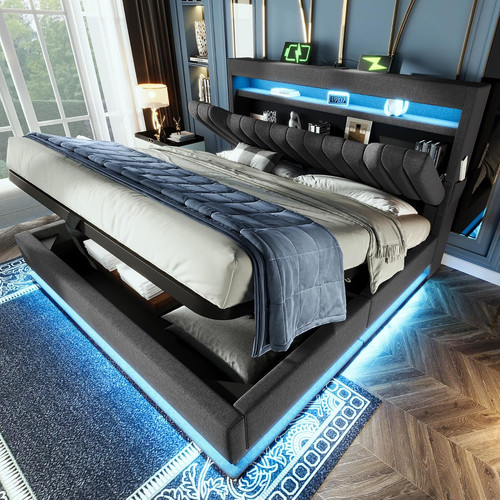 Double ottoman bed frame - double,