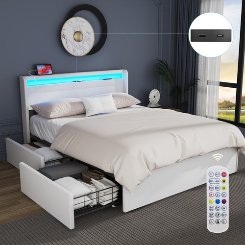 New storage upholstered bed - storage,