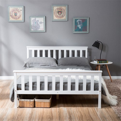 Double bed solid wood - bed,