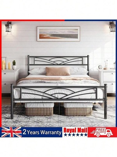 Metal bed frame - double, 4ft6