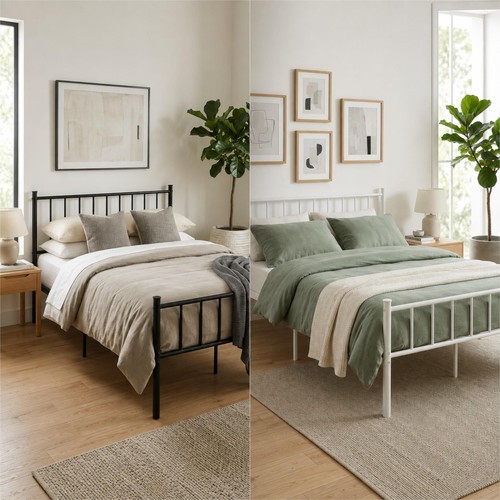 Double metal bed frame - 1x,