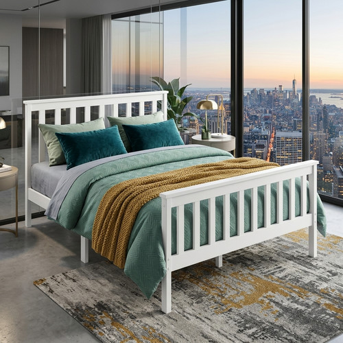 Solid 4ft wooden bed frame - 4ft,