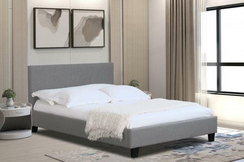 Fabric modern bed - modern, frame